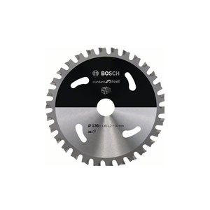 LAME CIRCULAIRE ACIER Ø136x1,6mm 30DENTS (STANDARD FOR STEEL) 2608837746 BOSCH